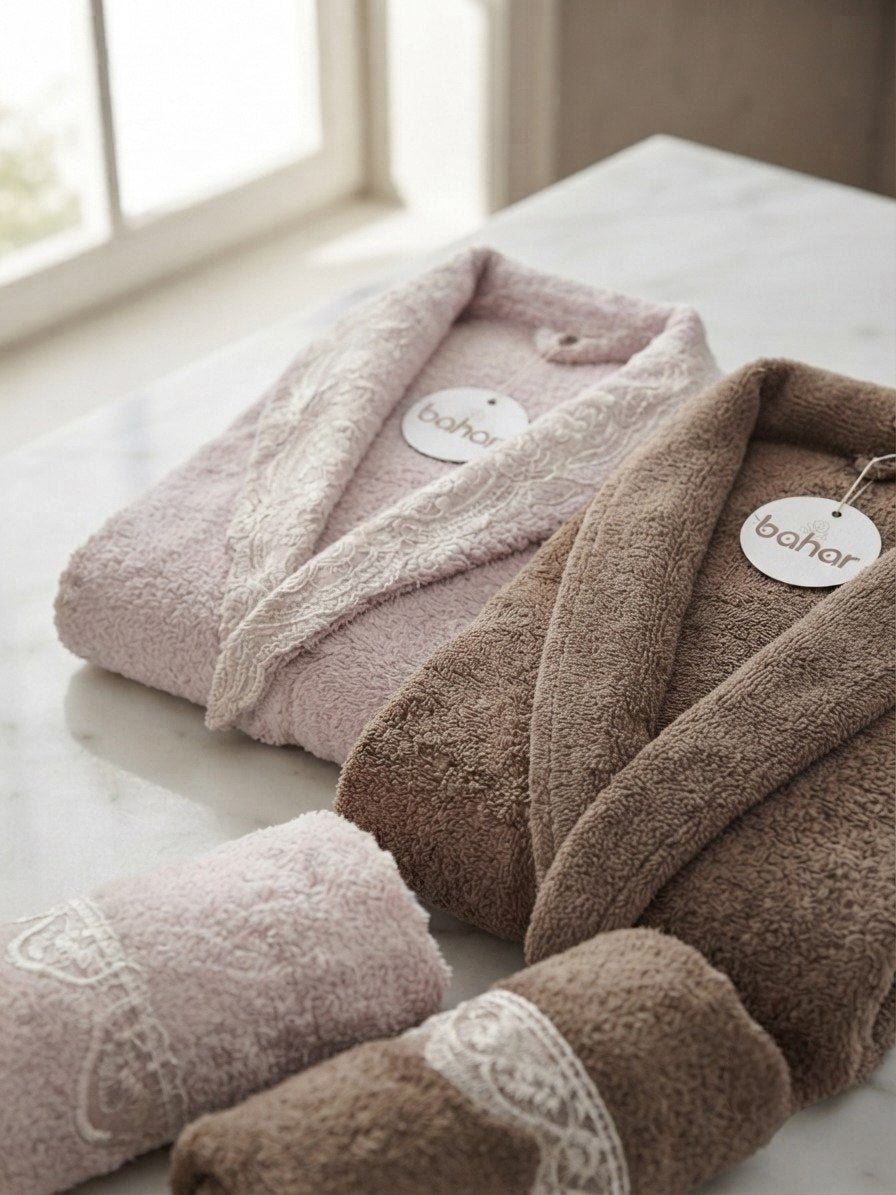 Bahar Classic Double Robe Set (4 pcs)