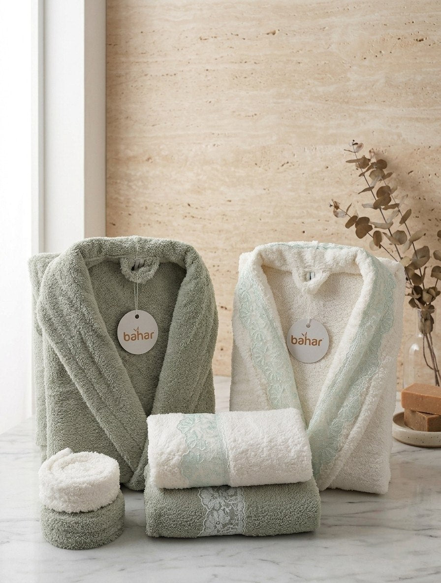 Bahar Classic Double Robe Set (4 pcs)