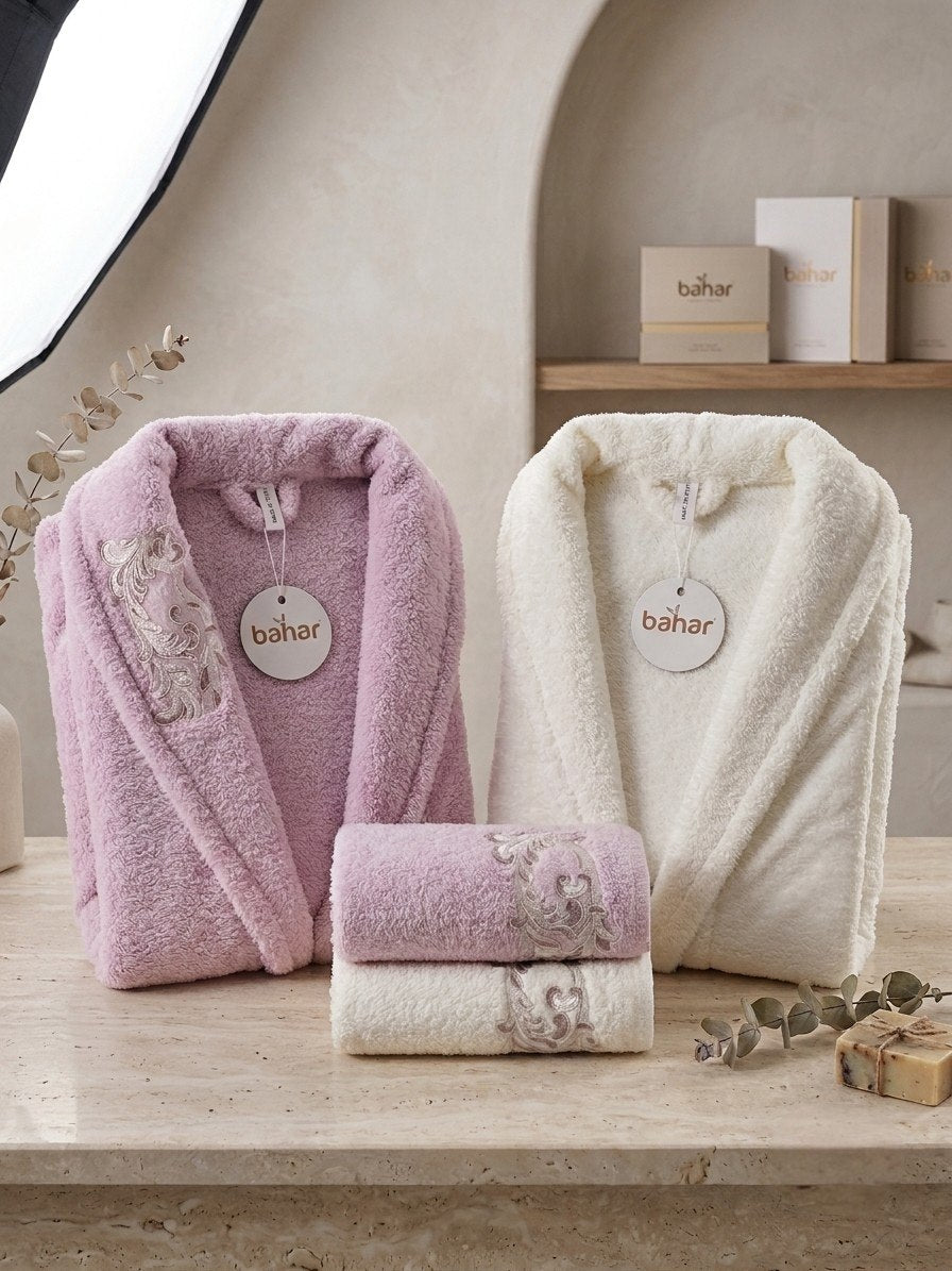 Bahar Classic Double Robe Set (4 pcs)