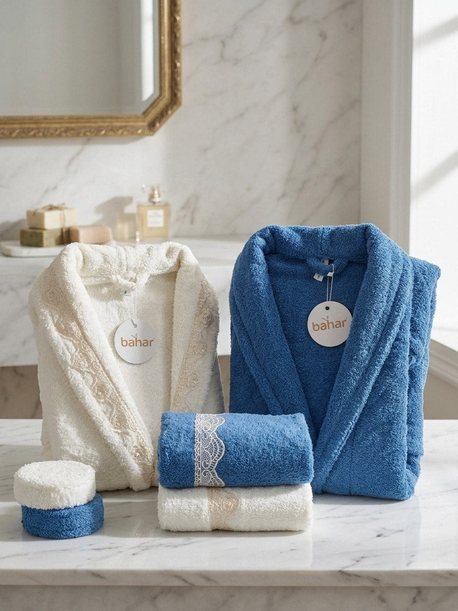 Bahar Classic Double Robe Set (4 pcs)