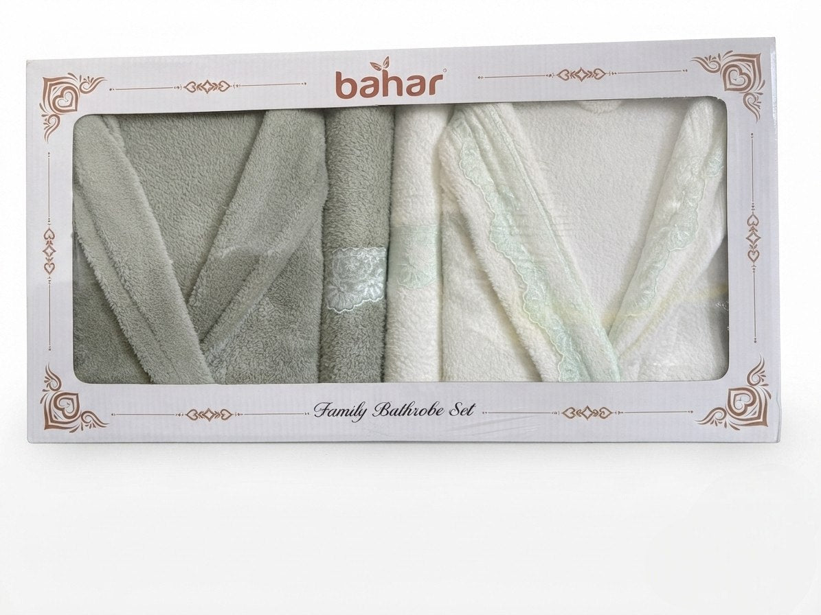Bahar Classic Double Robe Set (4 pcs)