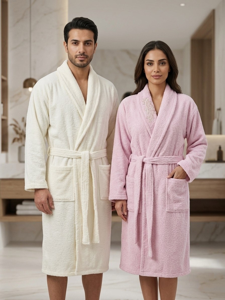 Bahar Classic Double Robe Set (4 pcs)