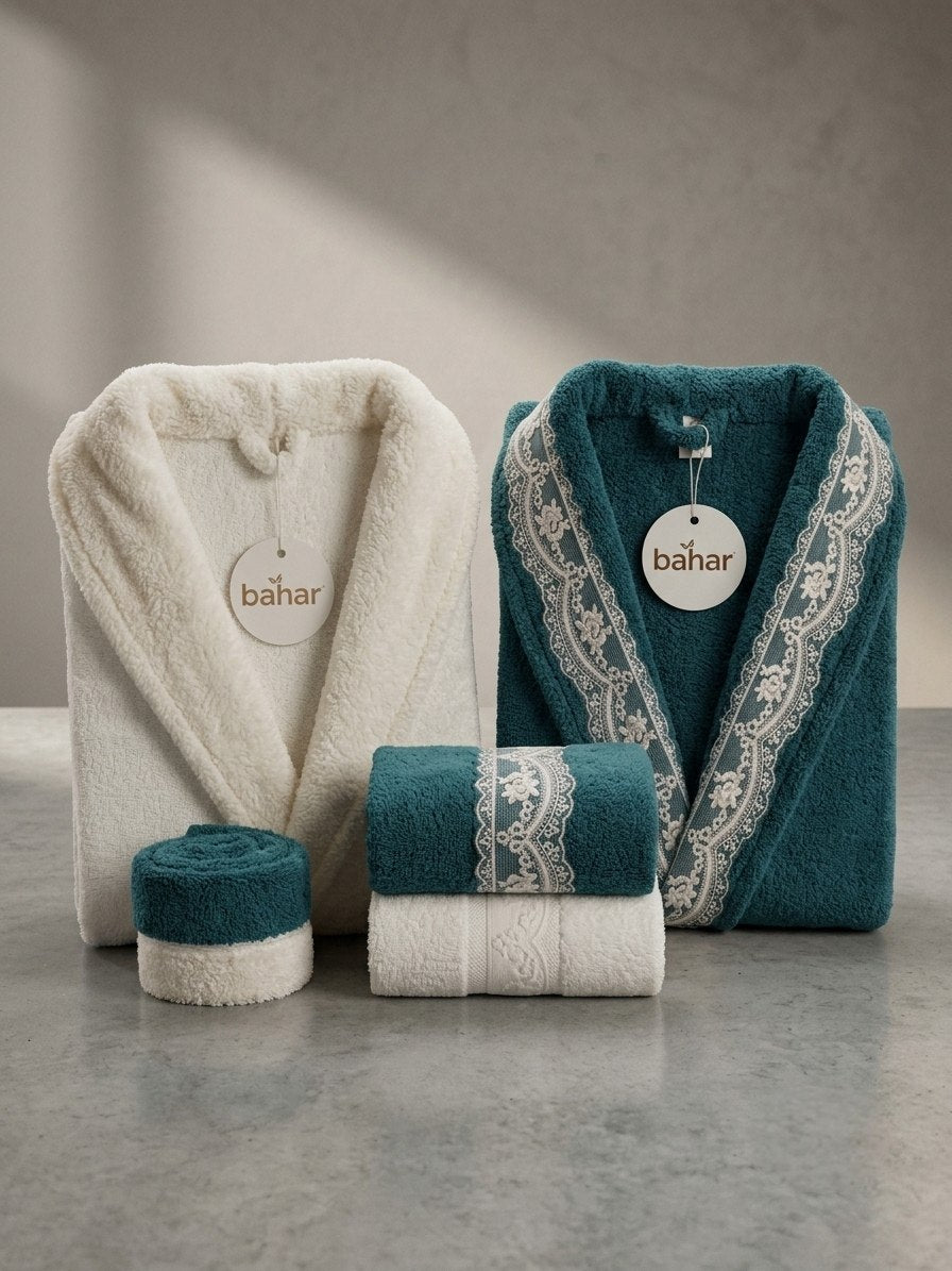 Bahar Classic Double Robe Set (4 pcs)