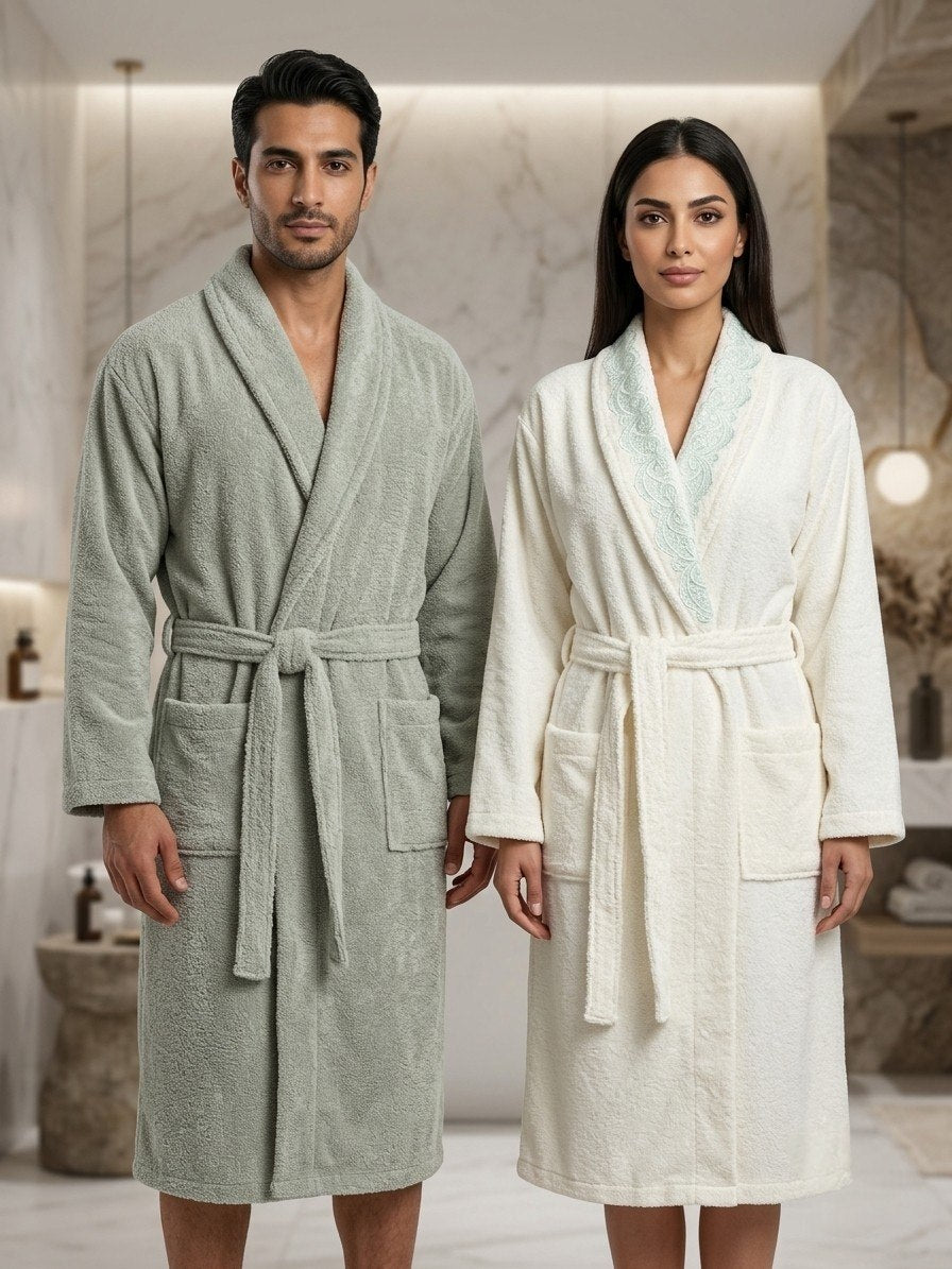 Bahar Classic Double Robe Set (4 pcs)
