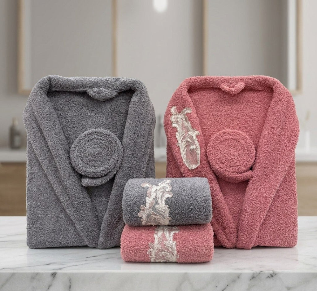 Bahar Classic Double Robe Set (4 pcs)