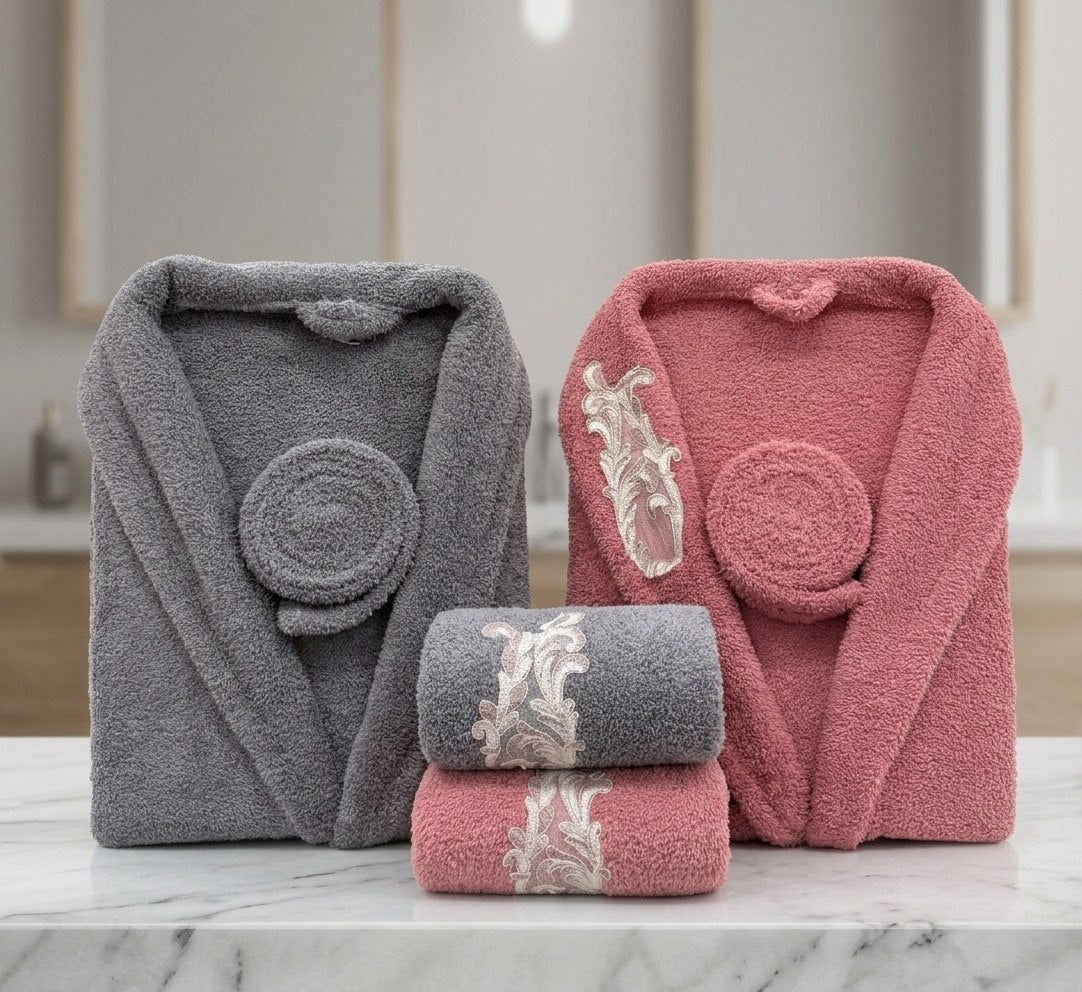 Bahar Classic Double Robe Set (4 pcs)