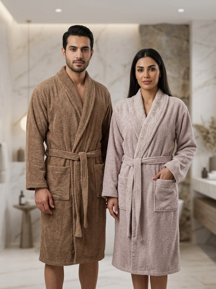 Bahar Classic Double Robe Set (4 pcs)