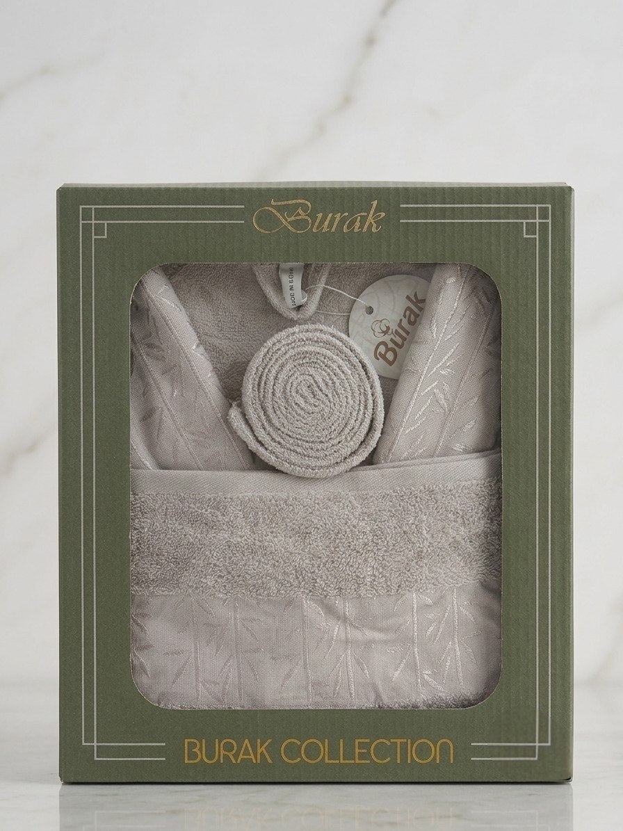Bamboo Pattern Single Robe Set (3 pcs)