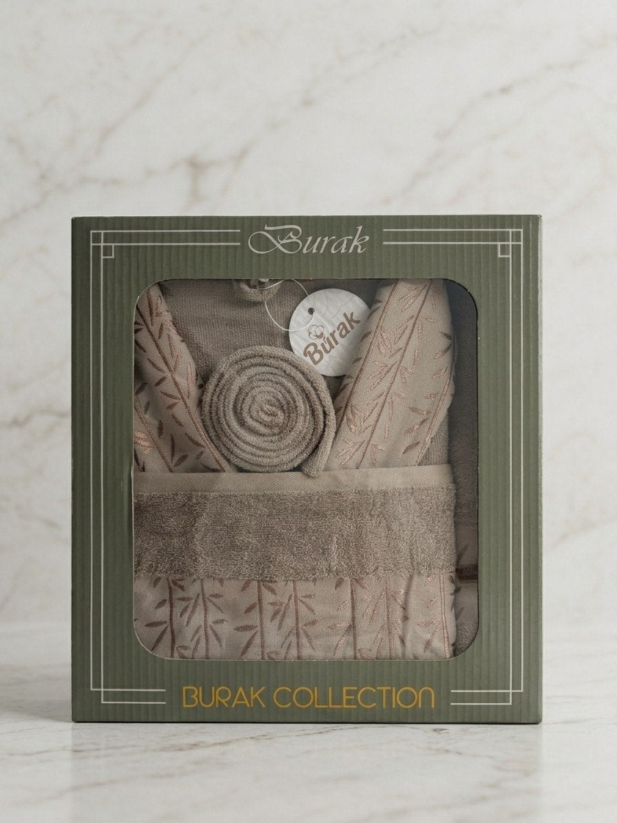 Bamboo Pattern Single Robe Set (3 pcs)