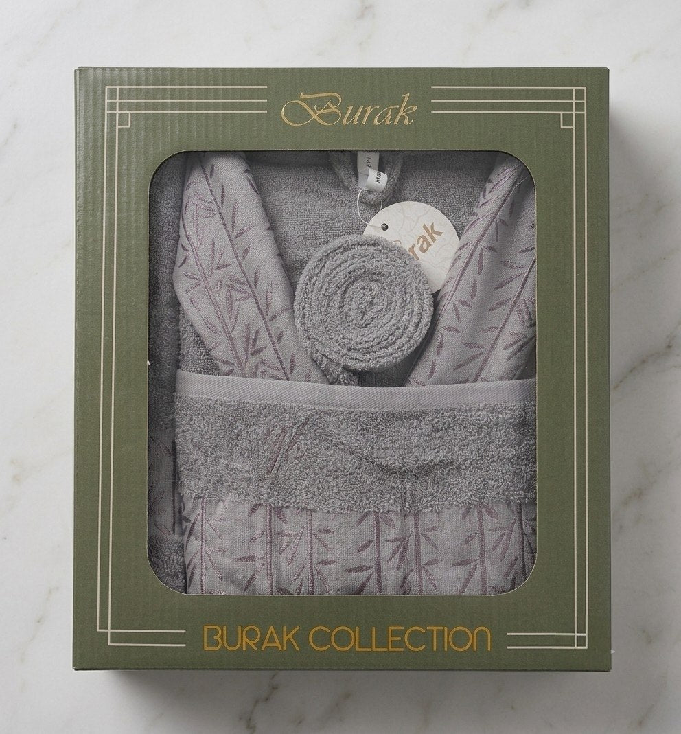 Bamboo Pattern Single Robe Set (3 pcs)