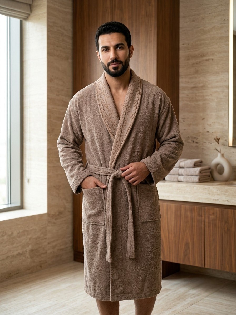 Bamboo Pattern Single Robe Set (3 pcs)