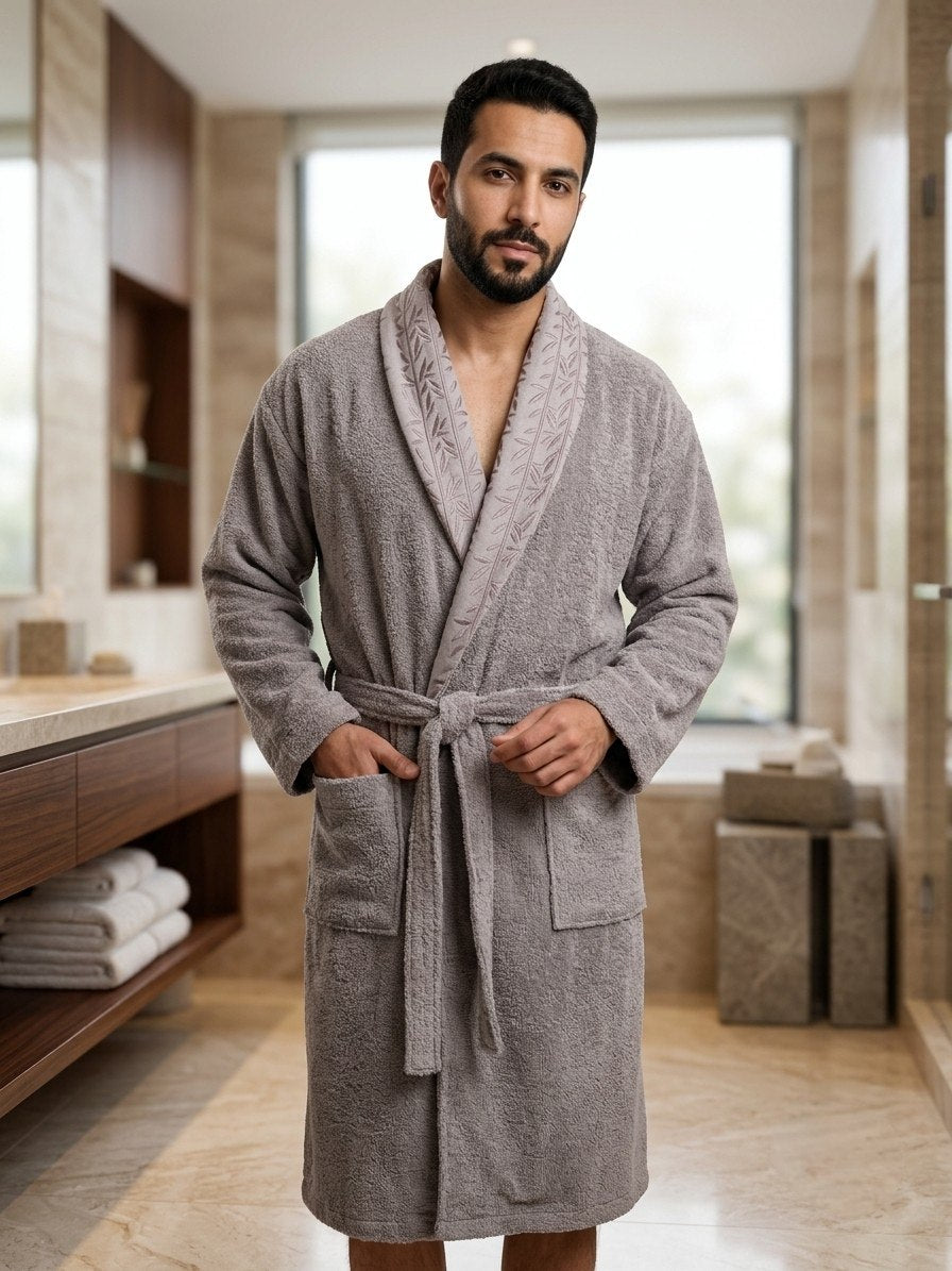 Bamboo Pattern Single Robe Set (3 pcs)
