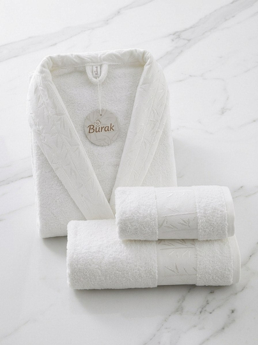Bamboo Pattern Single Robe Set (3 pcs)