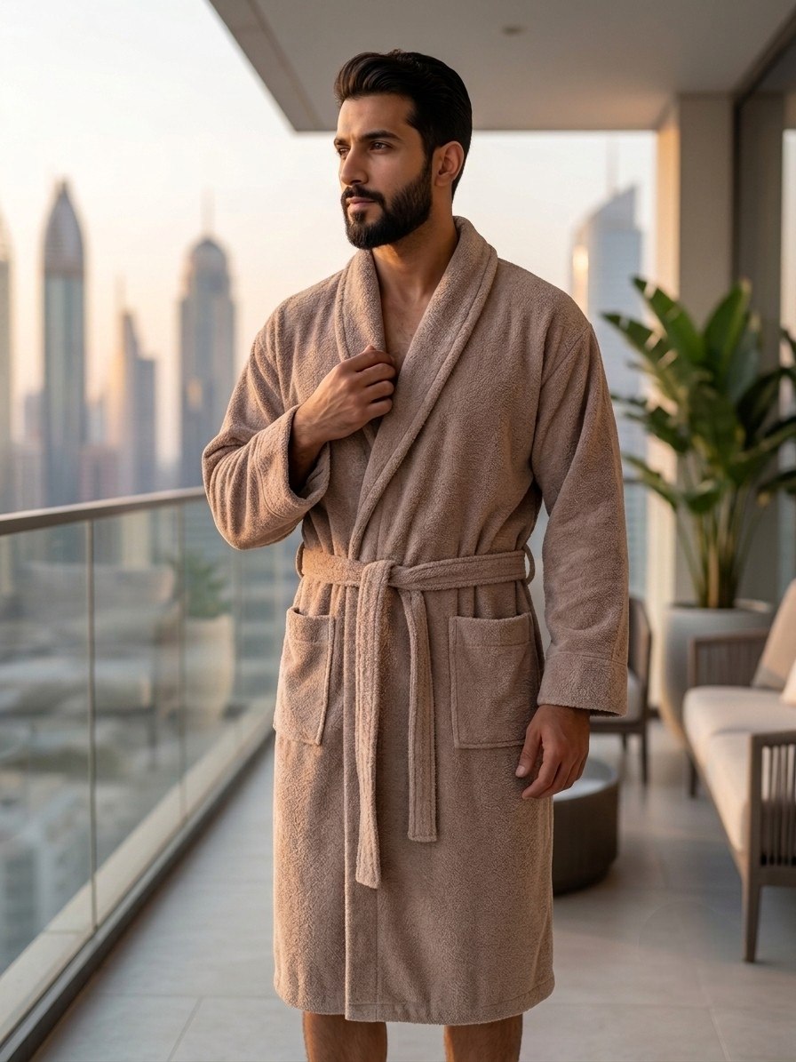 Jacquard Single Robe Set (3 pcs)
