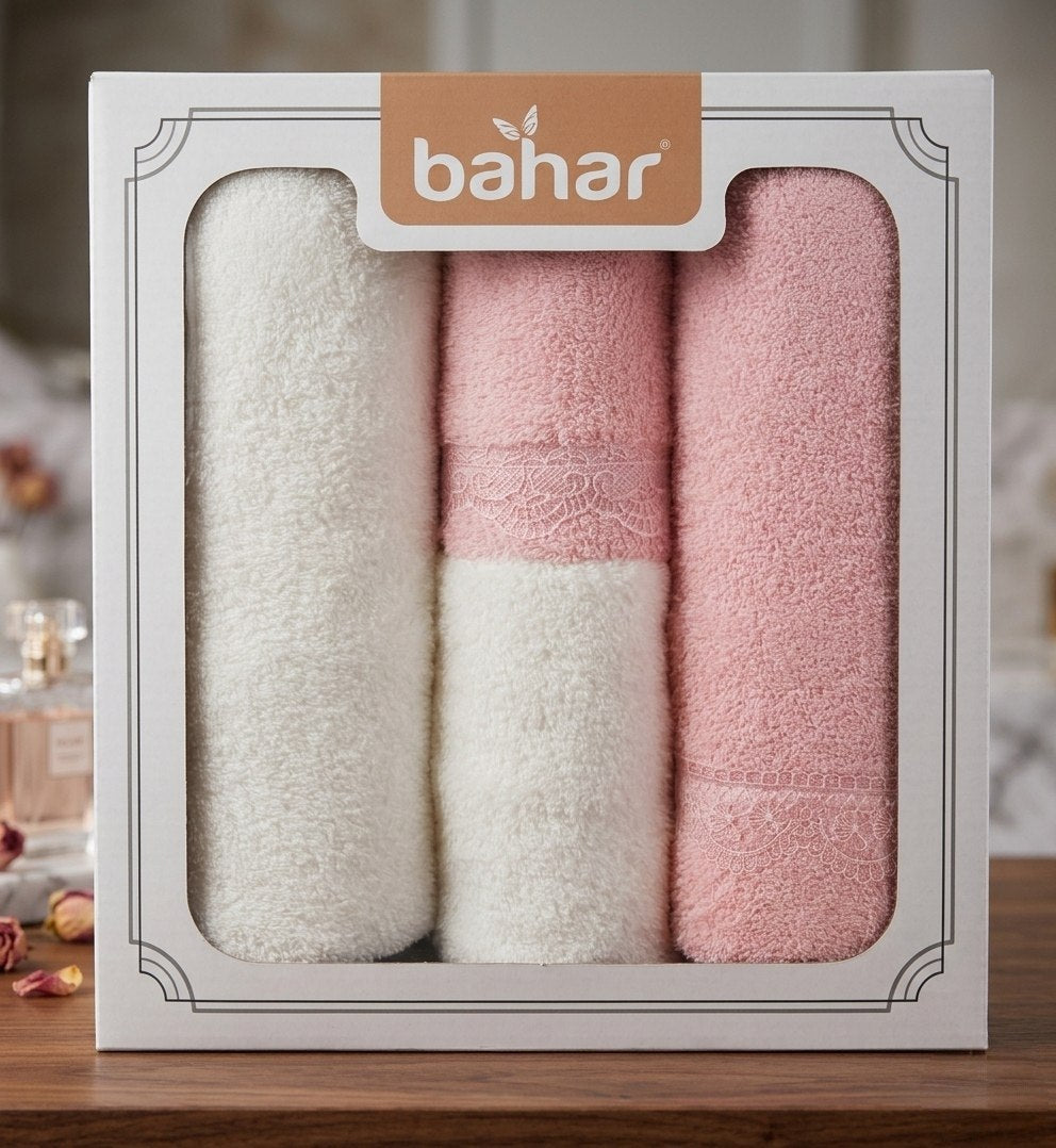 Bahar Classic Towel & Half-Towel Set (4 pcs)