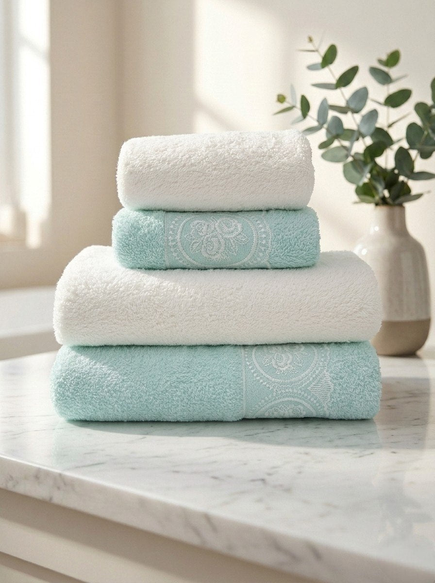 Bahar Classic Towel & Half-Towel Set (4 pcs)