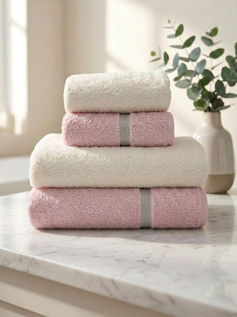 Bahar Classic Towel & Half-Towel Set (4 pcs)