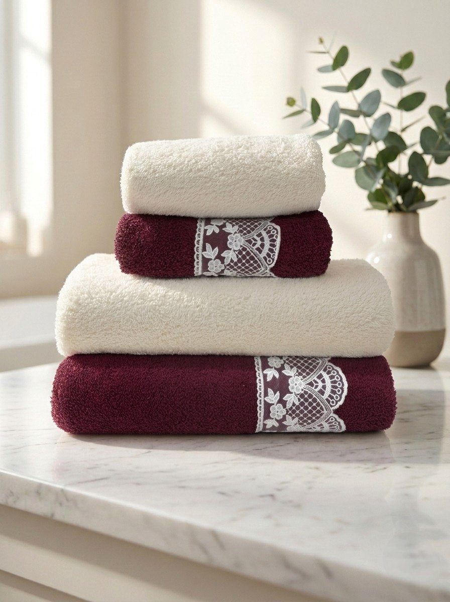 Bahar Classic Towel & Half-Towel Set (4 pcs)