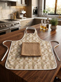 Printed Kitchen Apron Set (2 pcs)
