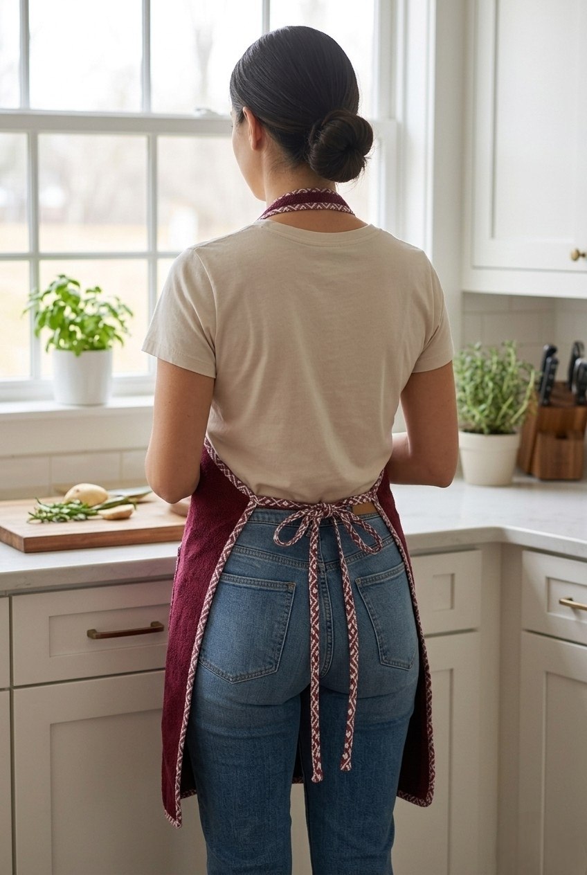 Plain Kitchen Apron Set (2 pcs)