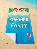 Printed Microfiber Beach Towel
